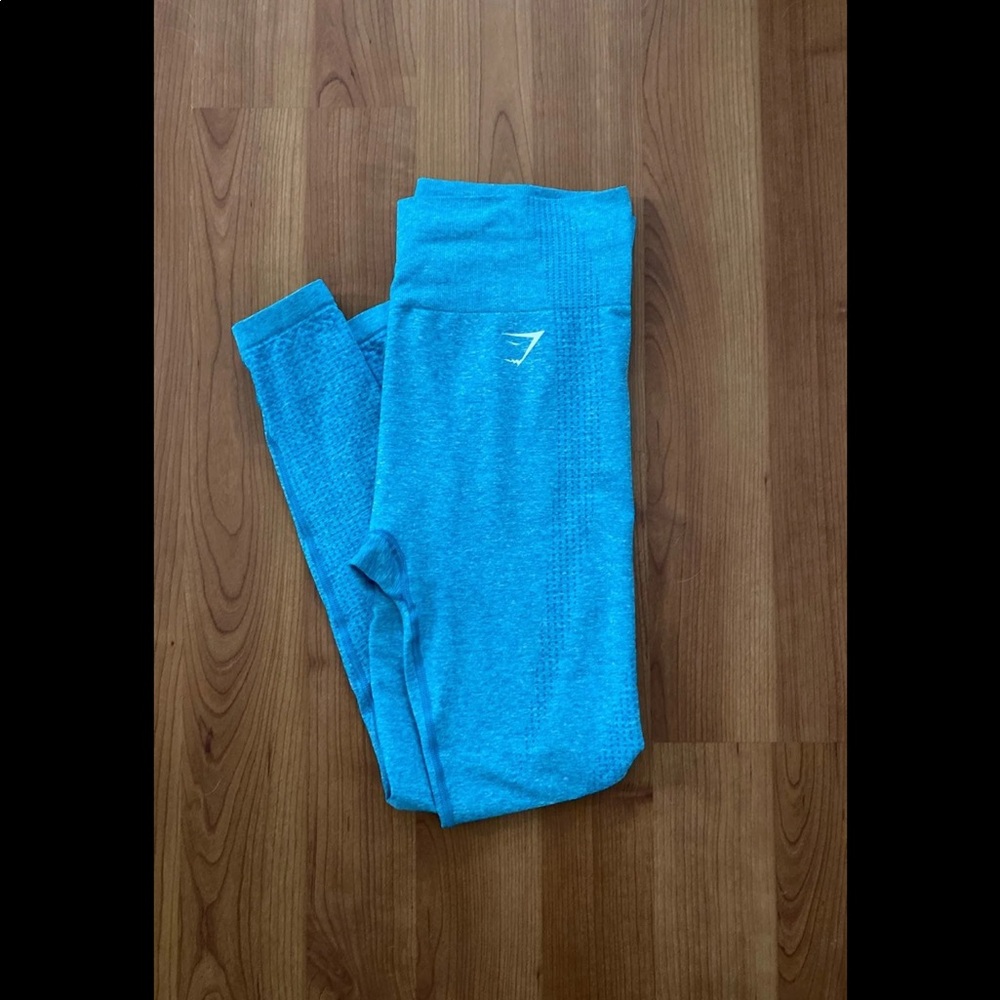 Gymshark, teal seamless legging